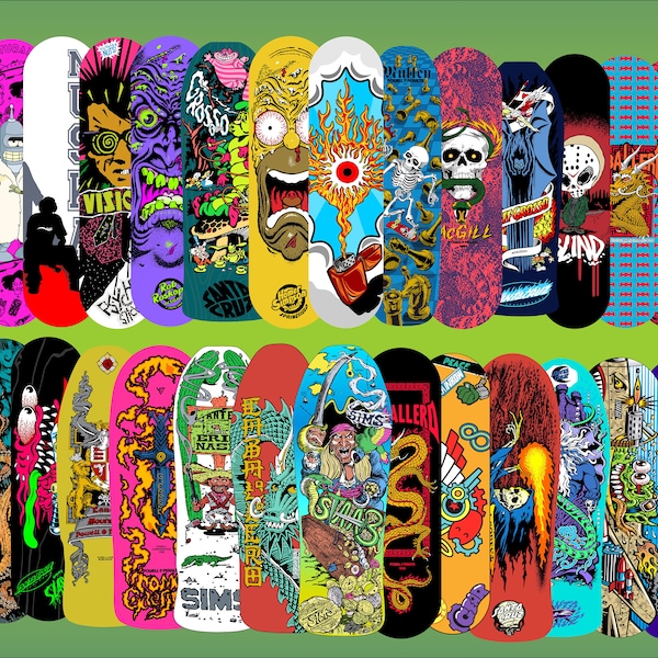 Skateboard Decal Etsy
