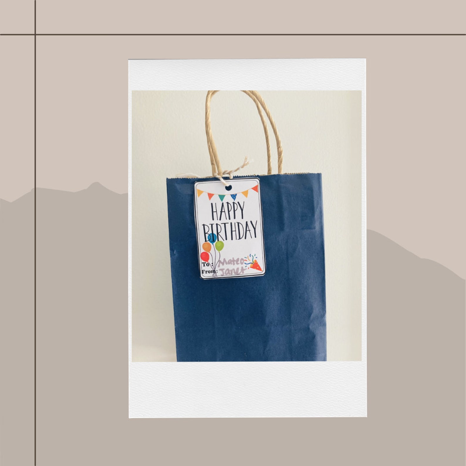 Happy Birthday Gift Tags Printable, Birthday Gift Tags Printable, Gift