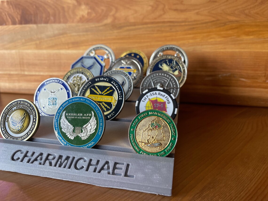 Personalized 3D Printed Challenge Coin Holder Etsy
