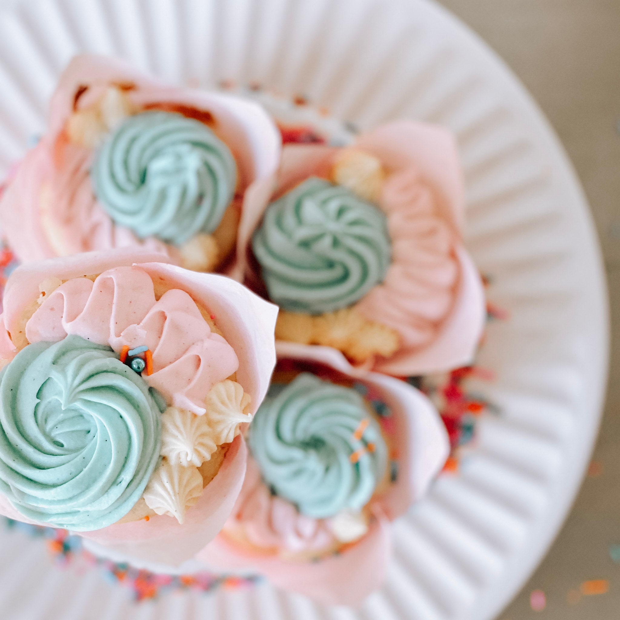 Bake Me Wild Tulip Cupcake Liners Designer Printed Cupcake Etsy