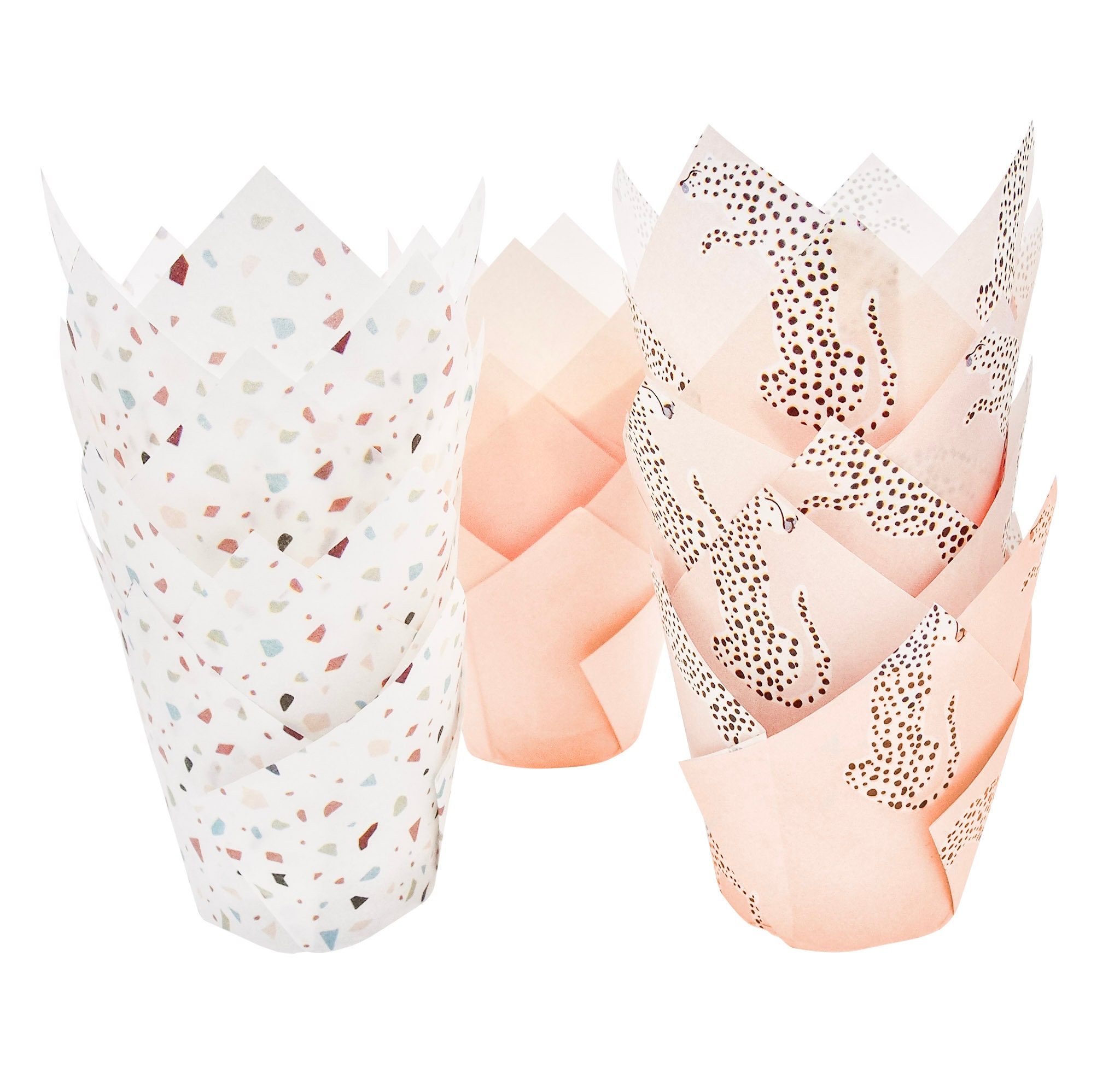 Bake Me Wild Tulip Cupcake Liners Designer Printed Cupcake Etsy