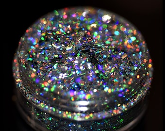 Chameleon Glitter Flakes: Holographic Multichrome Eyeshadow