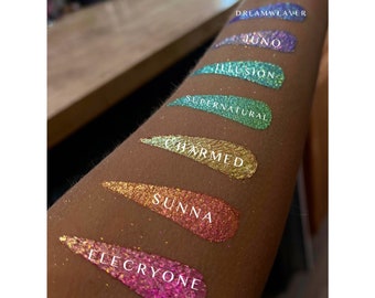 Summer Fantasy REIGNbow Collection - Molten Liquid Eyeshadow, Rainbow eyeshadow, rainbow makeup, multichrome eyeshadow, holographic makeup