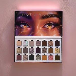 Light In Your Eyes Palette, duochrome eyeshadow, multi chrome eyeshadow pallet, sparkly makeup, glitter makeup, neutral eyeshadow