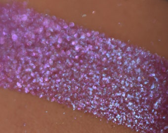 Enchanted Moon Dust Eyeshadow: Iridescent Pastel Pink Purple Loose Pigment Eyeshadow