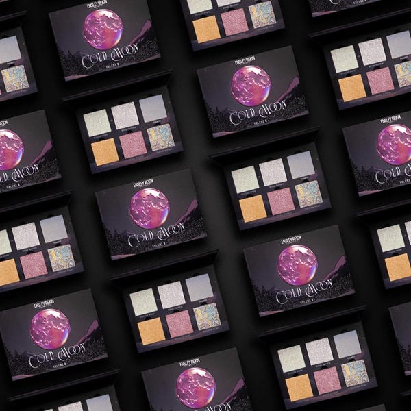 Highlighter-Palette von Cold Moon 2: Schillerndes, leuchtendes Gesicht, Wangen- und Augen-Make-up