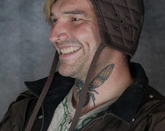 "Bernhard" padded coif made of cotton canvas | Helmet padding | LARP | Medieval | Clothing. Three colors, two sizes