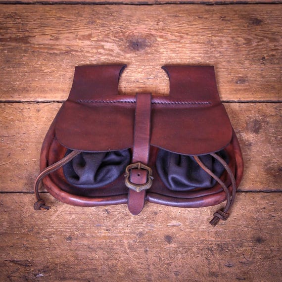 Nierentasche „Louis“  Mittelalter Leder Gürteltasche, LARP Tasche, historische Gewandung, Lederbeutel, Ritter