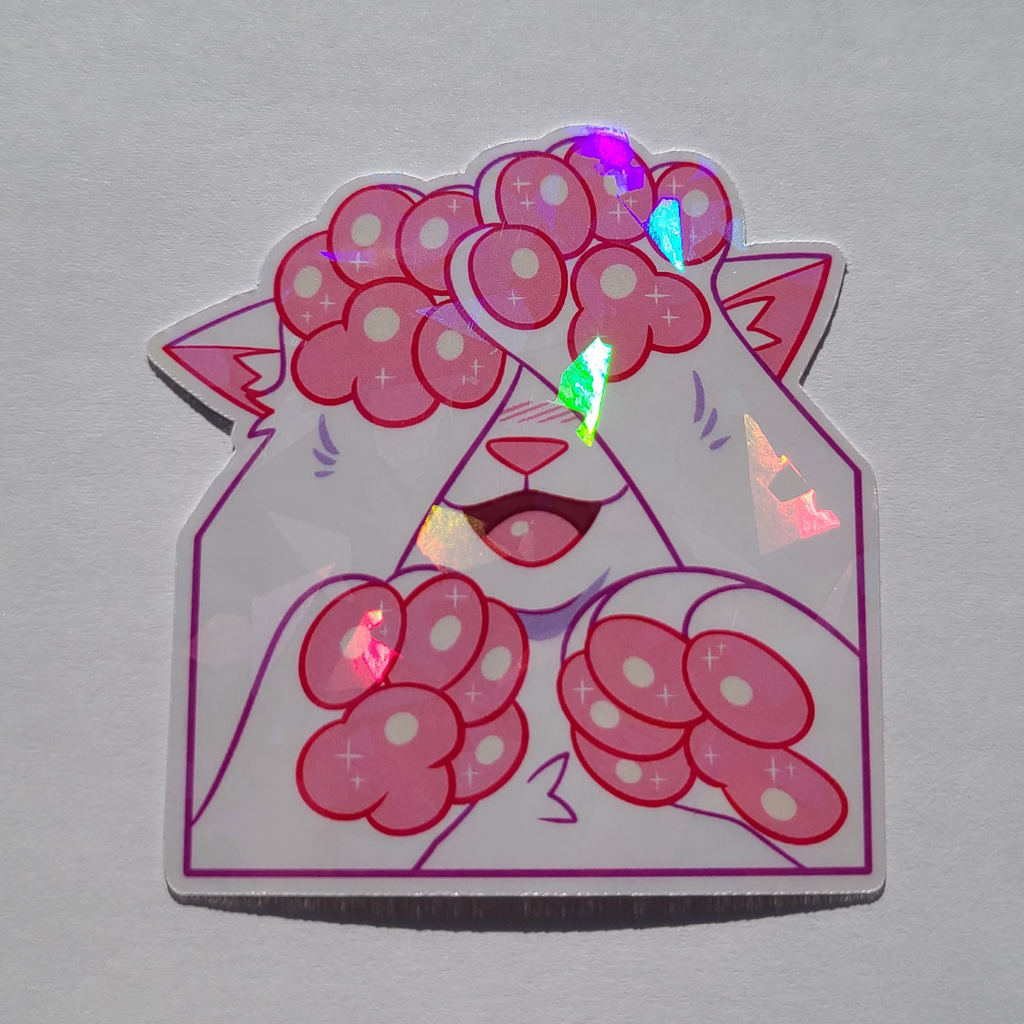 Holographic Furry Sticker Pack (6 Stickers) - Etsy
