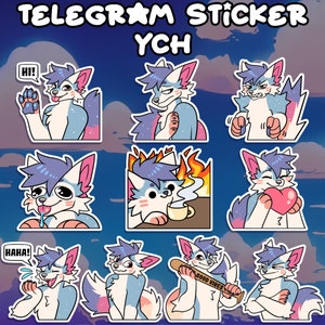 Furry Telegram Sticker Pack YCH