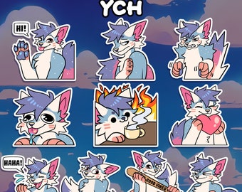 Furry Telegram Sticker Pack YCH