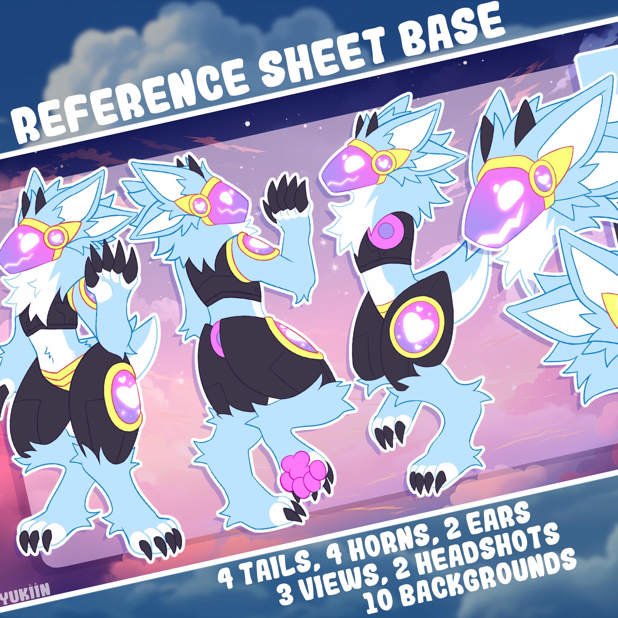 Simple Protogen Drawing Protogen Reference Sheet Base - Instant Download - Etsy