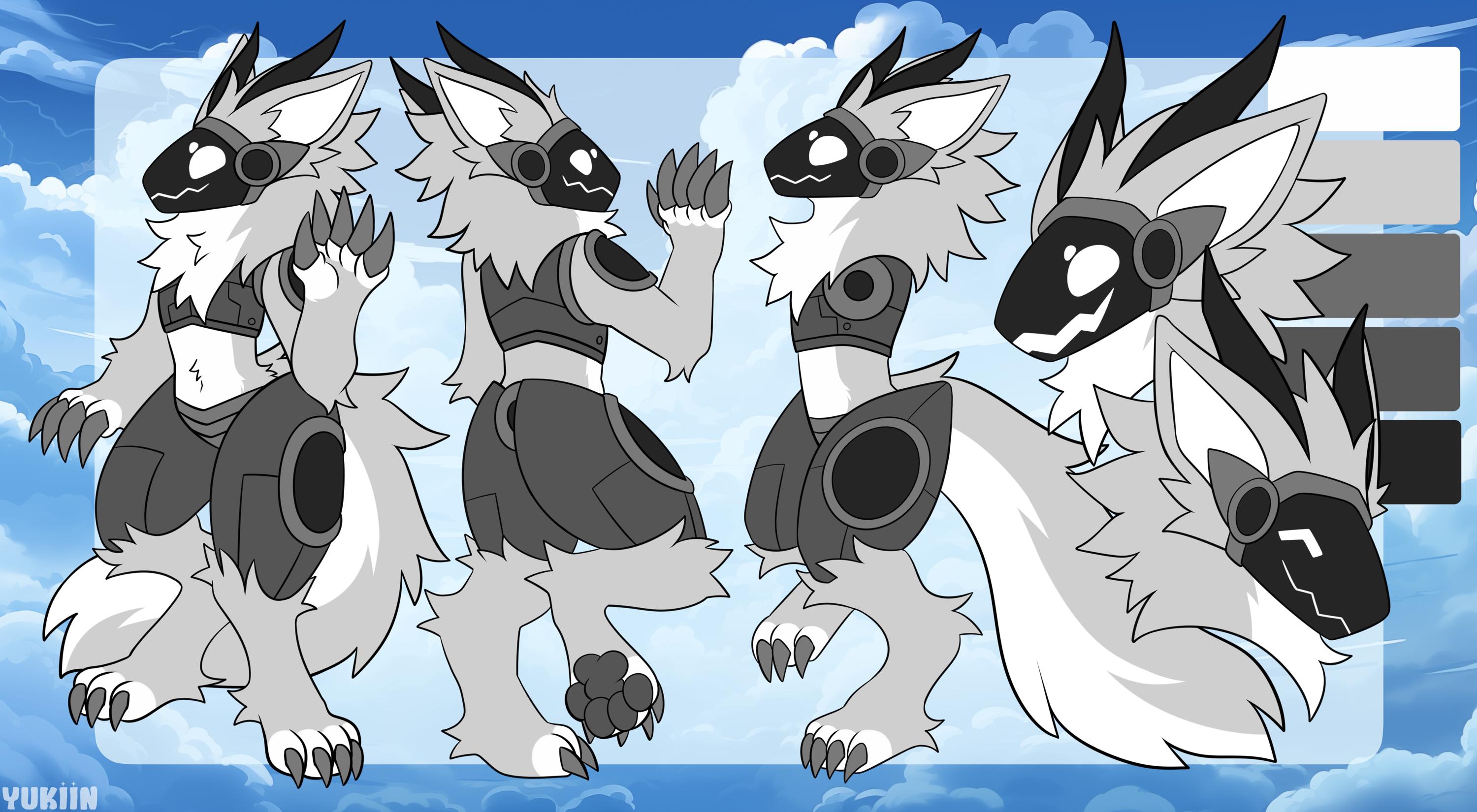 Protogen Refrences Protogen Reference Sheet Base - Instant Download - Etsy