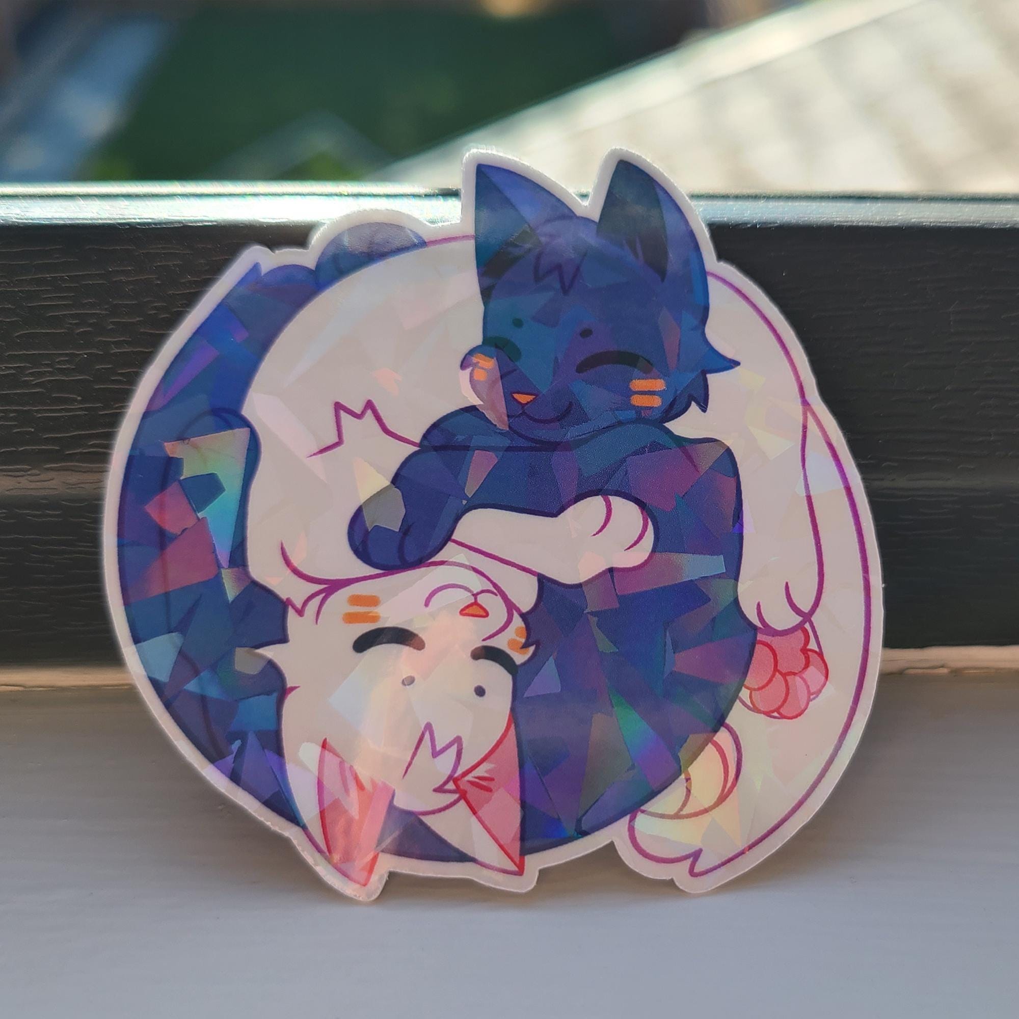 Holographic Furry Sticker Pack (6 Stickers) - Etsy
