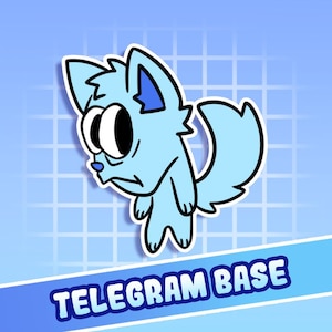Nervous Furry Telegramm Sticker - Instant Download