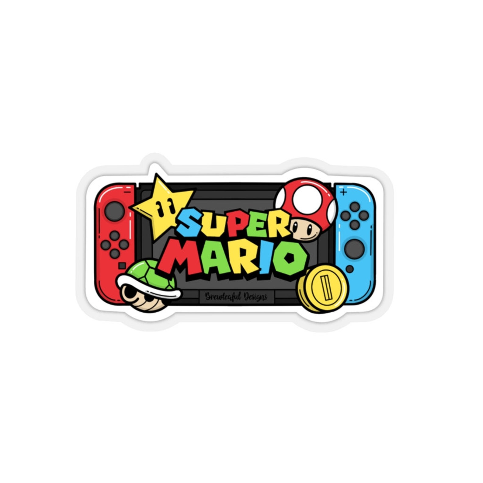 Adorable Nintendo Mario Sticker Design Etsy