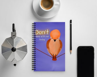 Don't Mess With Me spiral notebook | funny saying | humor notebook