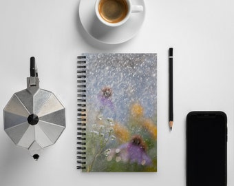 Summer Rain spiral notebook | coneflowers and coreopsis | summer rain | garden notebook