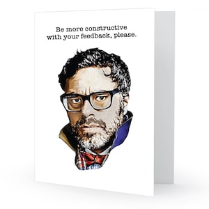 Voo dos Conchords, Jemaine Clement solicita gentilmente esclarecimentos, Original, Feito à mão, Cartão de felicitações, Frete grátis elegível, 9,89