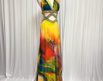 Vintage 90s Jessica Mcclintock Gunne Sax Yellow Corset Prom Dress Women's  3/4 - Etsy