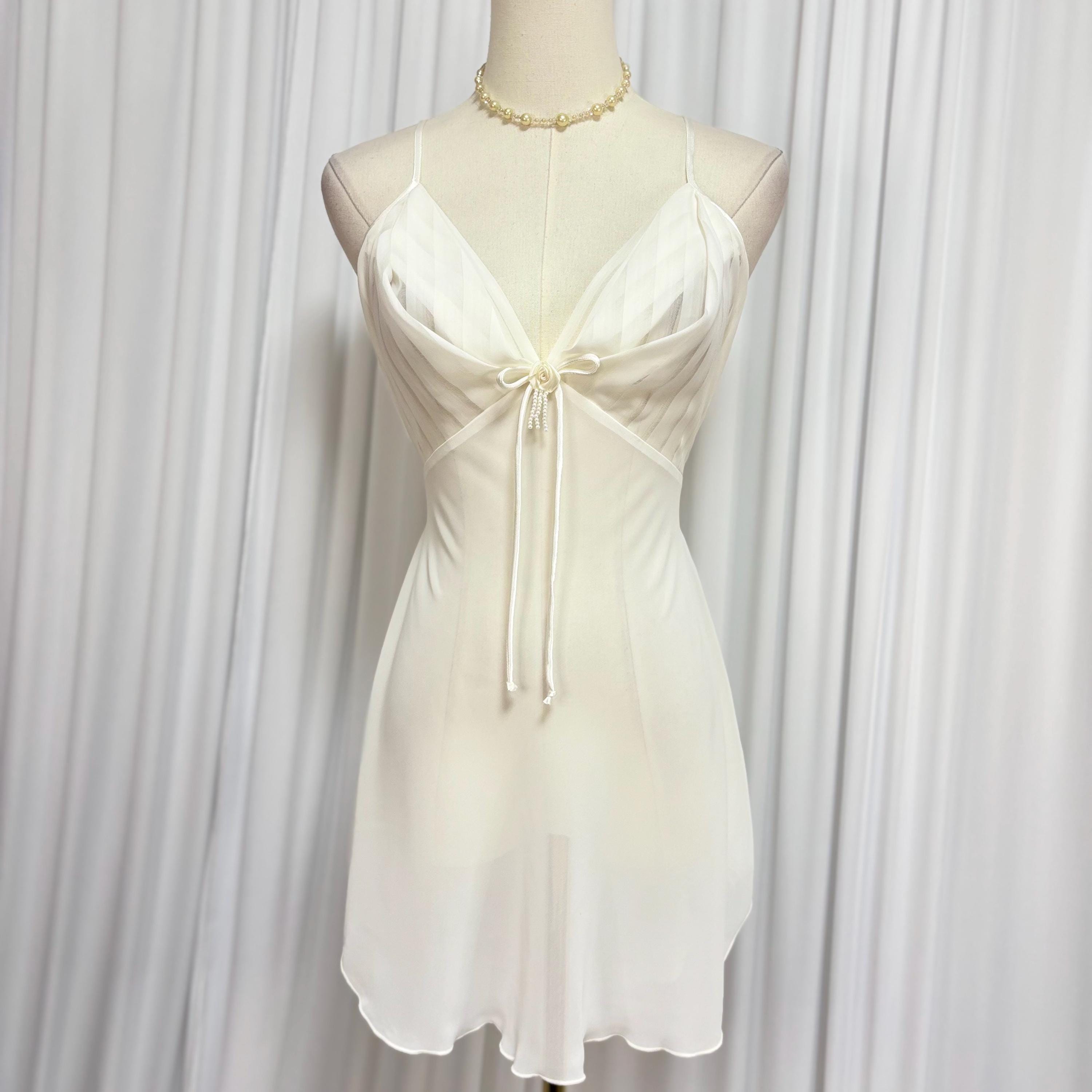 Victoria's Secret White Slip Dress - Etsy