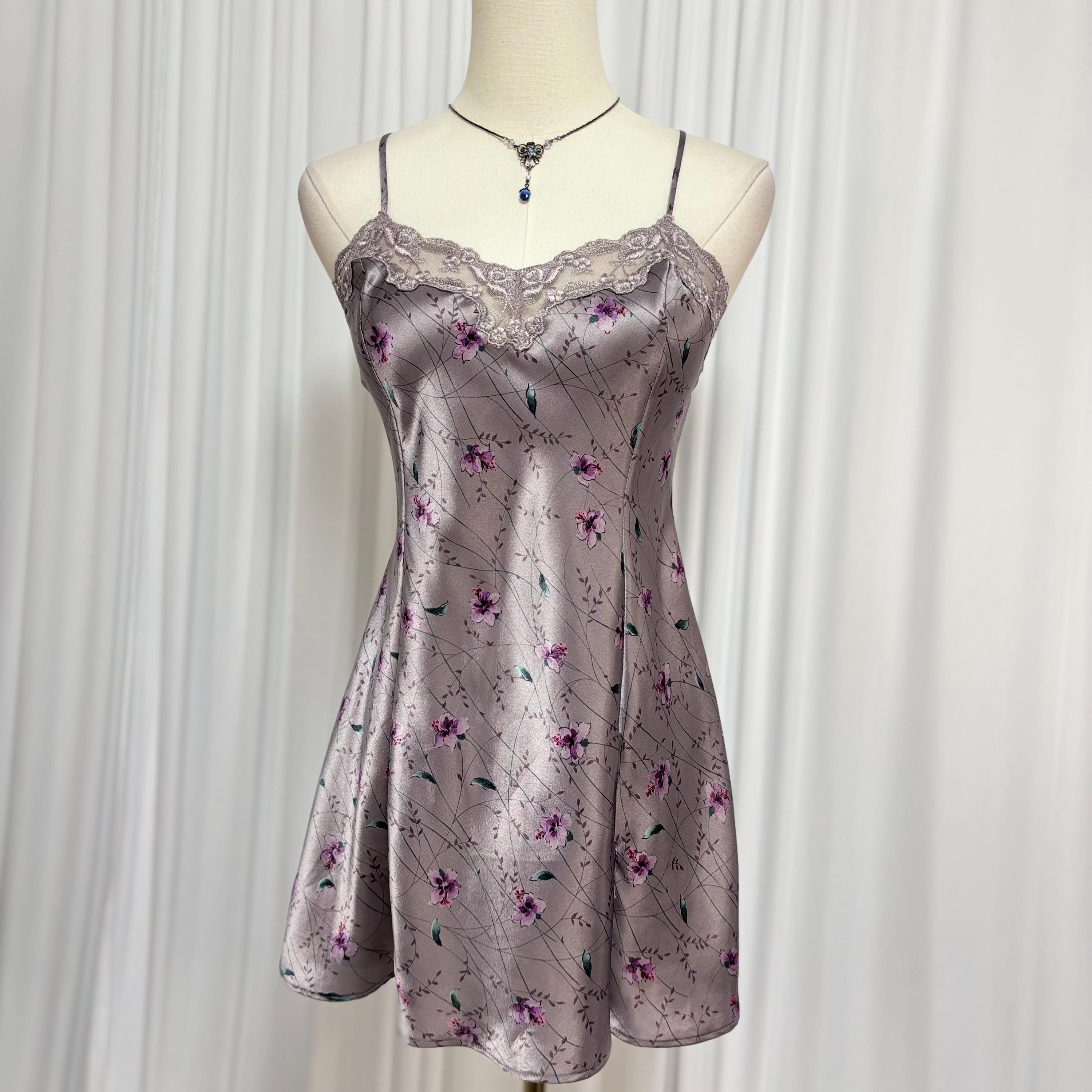 Vintage Victorias Secret Slip Purple - Etsy