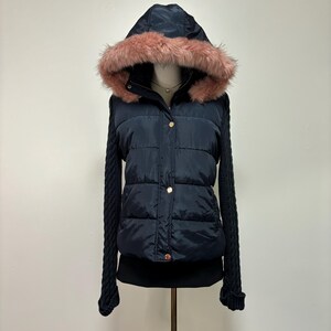 Y2k Puffer Jacket With Fur - Etsy