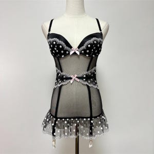 Victoria’s Secret Polka Dot Corset Bustier Lingerie | Size 34B