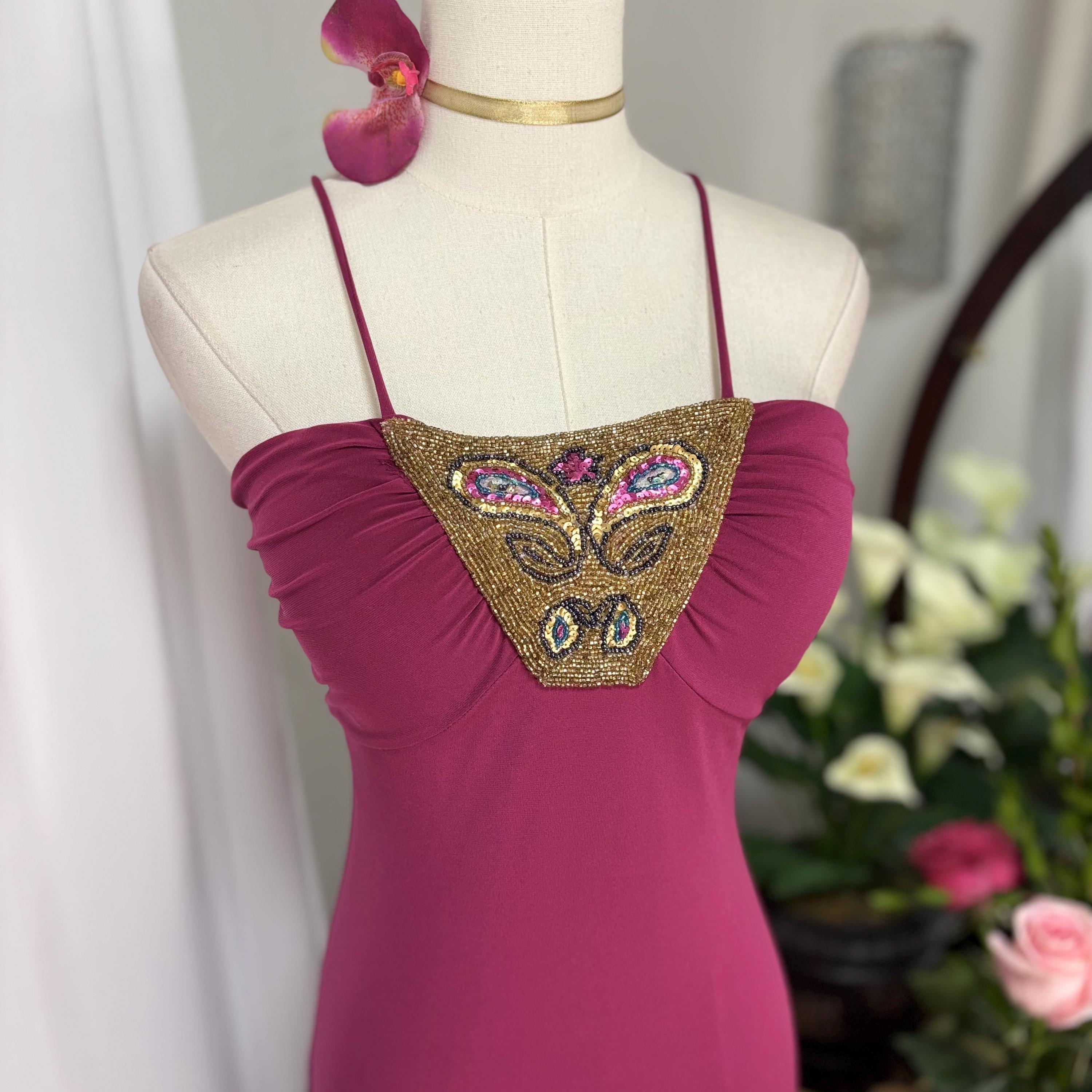 90s halter prom dress Pink 2000s Slip Lace Trim Cartoon Print Dress main image 0