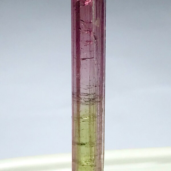 Bicolor tourmaline crystal
