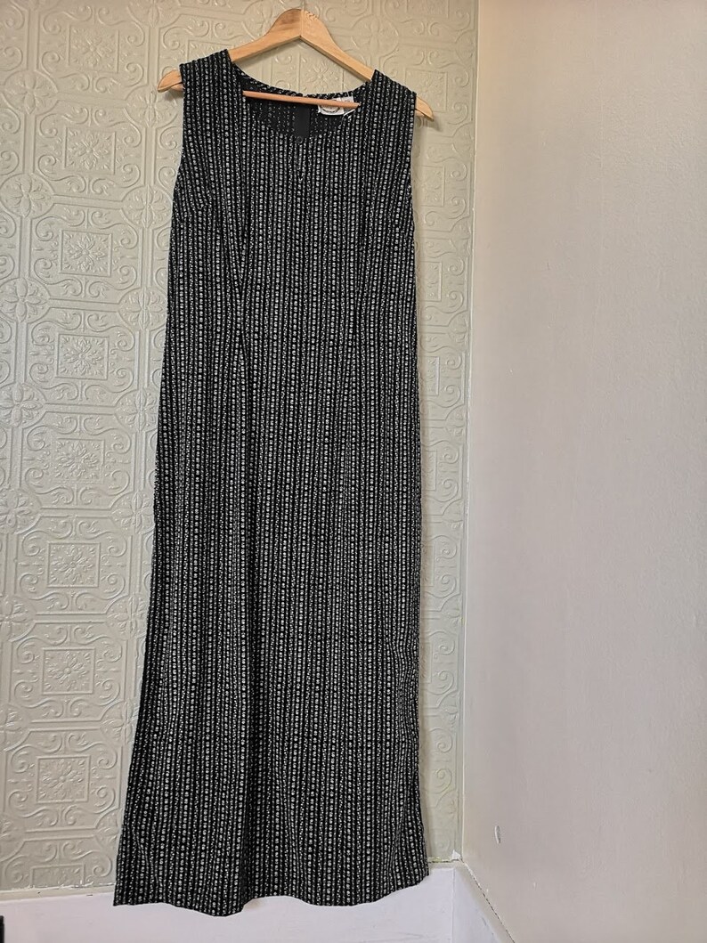 Black and White Floral Maxi Dress Etsy