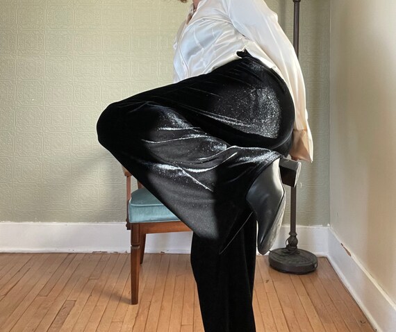 Vintage Velvet Trousers | Etsy