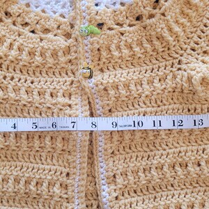 Hand crochet baby/toddler sweater