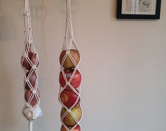 Macrame Produce Hangers- Set of 2