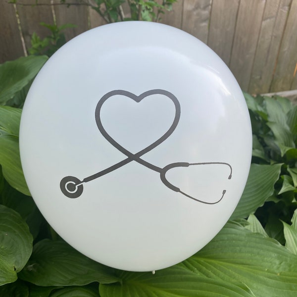 Stethoscope Custom Balloons - 12 Inch - (Set of 10)
