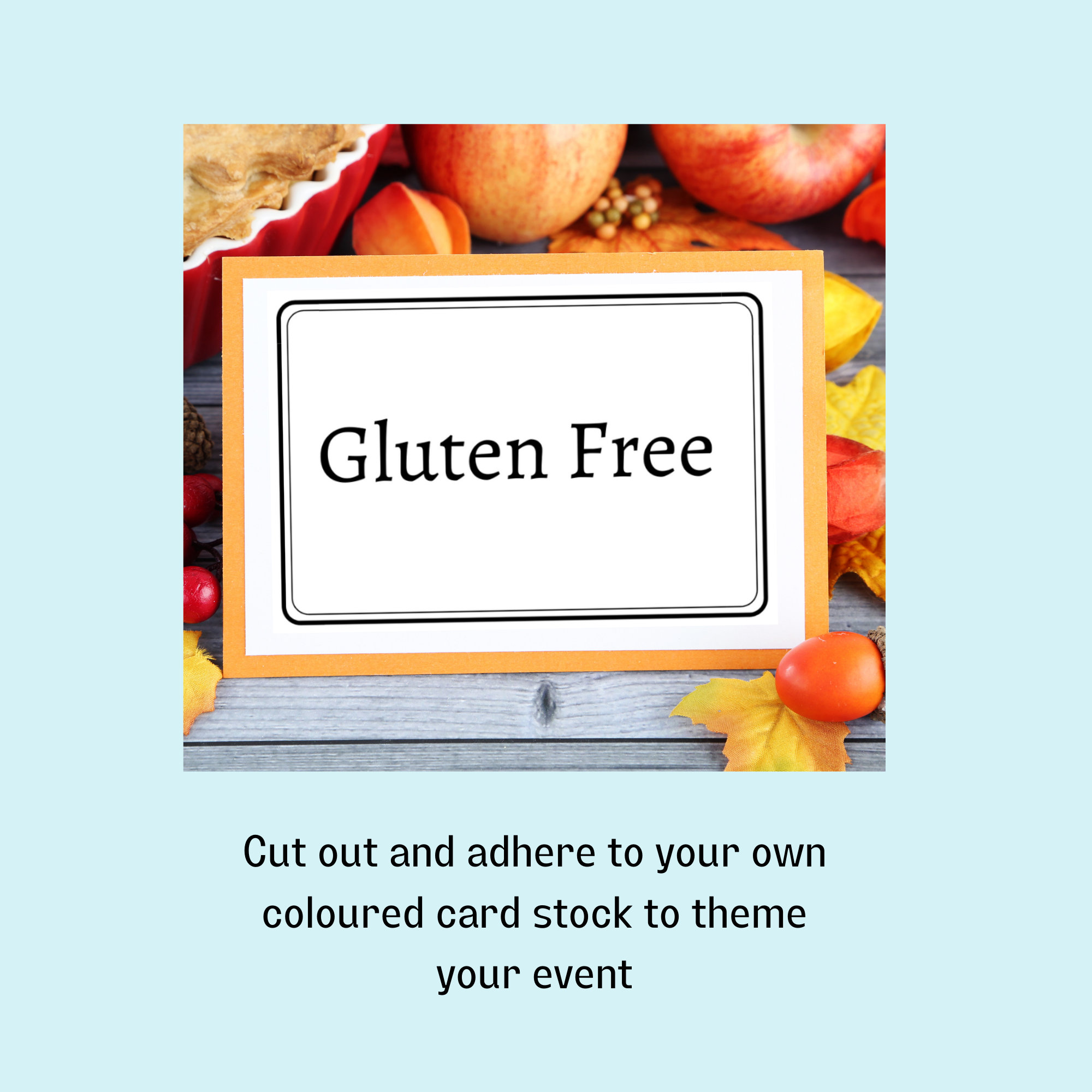 Gluten Free Printable Label | Etsy