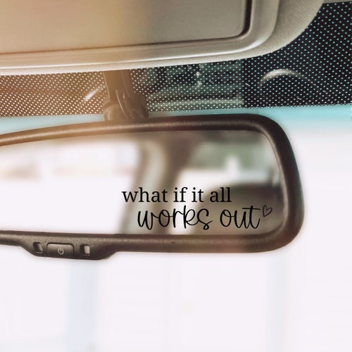 Custom Rear View Mirror Decal Car Sticker Window Decal Etsy