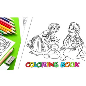 Elsa and Anna Coloring Booklet Frozen Olaf Anna Elsa Kids ...