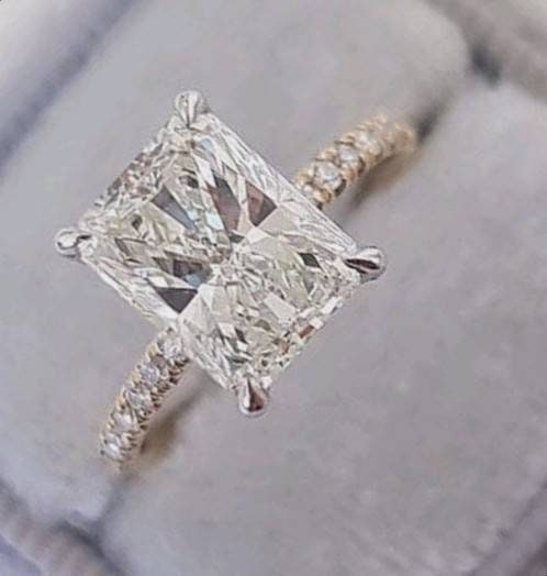 Engagement Ring Cum Wedding Promise Ring Brid