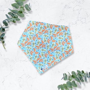 Bandana d’écureuil, snap on pet bandana, bandana pour chien, fabriqué au Canada, bandana pour chat, amoureux des chiens, cadeau de maman de chien, nouveau chiot, accessoires pour animaux de compagnie