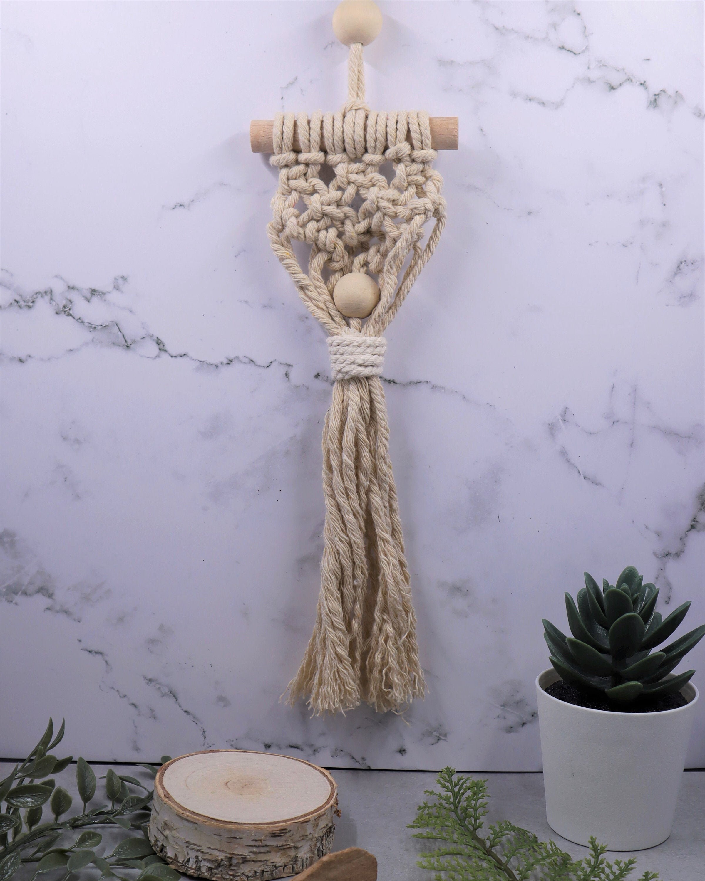 Suspension en Macramé