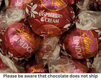 Raspberries and Cream Milk Chocolate Lindt Truffles – Perfect for Baking & Creative Crafting!