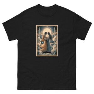 Camiseta de la carta del Tarot de los amantes (VI), armonía, relaciones espirituales, valores y opciones, curación emocional y física