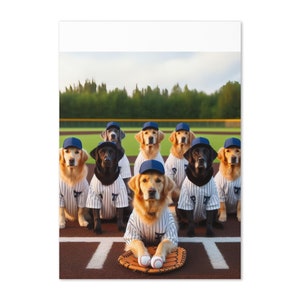 Tarjeta divertida de perro para el día del juego: saludo humorístico para fanáticos del béisbol, tarjeta de espíritu de equipo, linda tarjeta de béisbol de perro para él o ella.