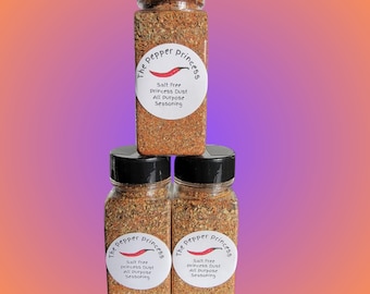 Large Salt Free Princess Dust 3 Pack All Purpose Seasoning Meat Rub Fish Seasoning Salt Free Poultry Seasoning Flavor For Soups and Veggies