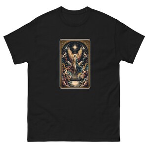 Julgamento (xx) carta de tarô t camisa renascimento chamado interno absolvição subindo das sepulturas subir e abraçar a espiritualidade planeta é plutão