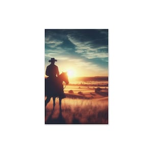 Cartão de felicitações em branco "Montando meu cavalo" - perfeito para qualquer ocasião e para qualquer pessoa - ideal para cowboys, cowgirls e amantes do faroeste!