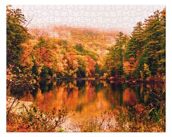 New Hampshire Autumn Pond Puzzle