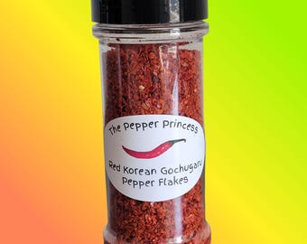 Red Korean Gochugaru Pepper Flakes | Korean Chili Flakes | Korean Hot Pepper Seasoning