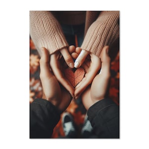 Hands of Love Grußkarte / Jahrestag / Hochzeit / Support